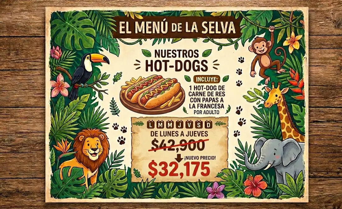 Menú Hot-Dogs para fiesta infantil — Lunes a Jueves, $32,175